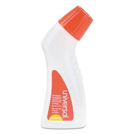 Universal Envelope Moistener with Adhesive, 2.2 oz Bottle, Clear UNV46065